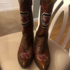 Gameday South Carolina Gamecock Cowboy Boots Size 8.5